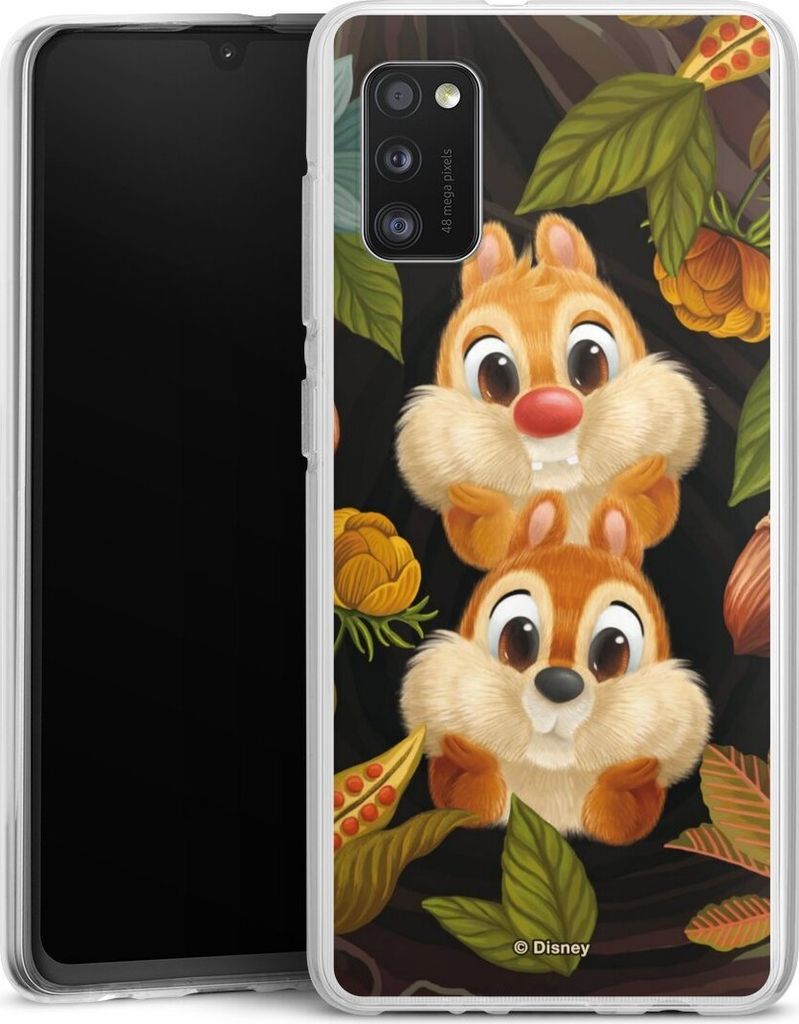 DeinDesign Handyhülle für Samsung Galaxy A41 Silikon Hülle Case Smartphone Schutzhülle Disney Offizielles Lizenzprodukt Chip und Chap