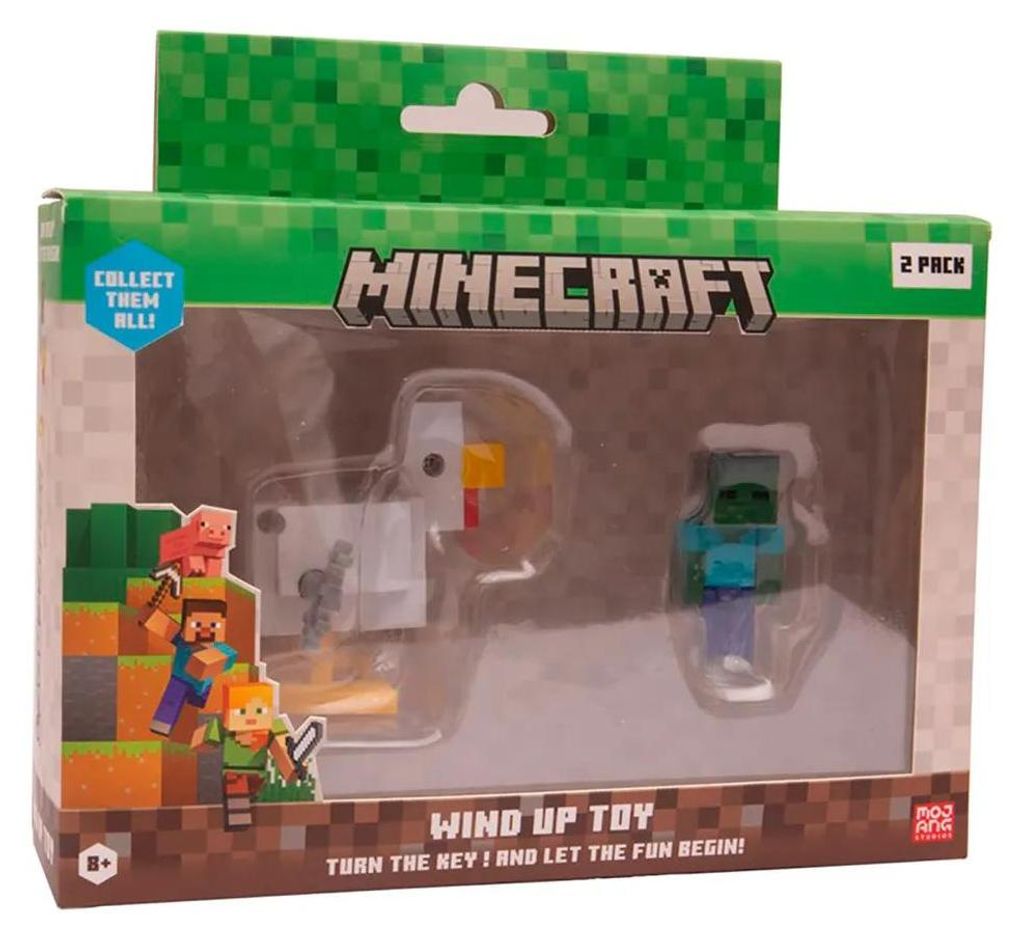 Minecraft S2 3D Wind-Up Toy - Chicken & Jockey