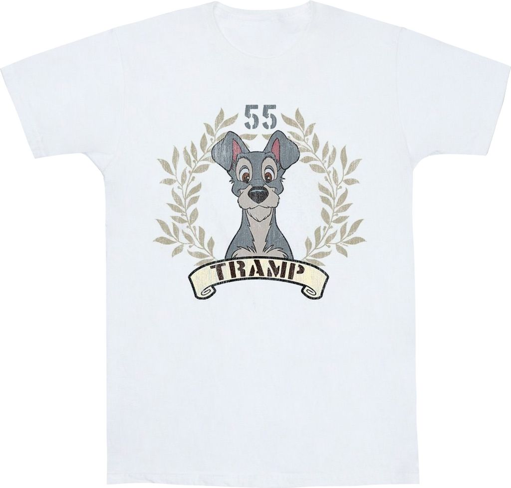 Disney - "Lady And The Tramp Tramp Since 55" T-Shirt für Herren BI52467 (3XL) (Weiß)