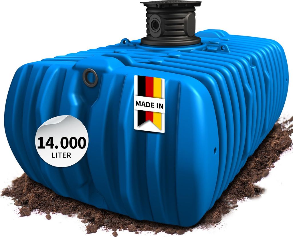 4rain FLAT XL Flachtank 14000 Liter inkl. Schachtverlängerung