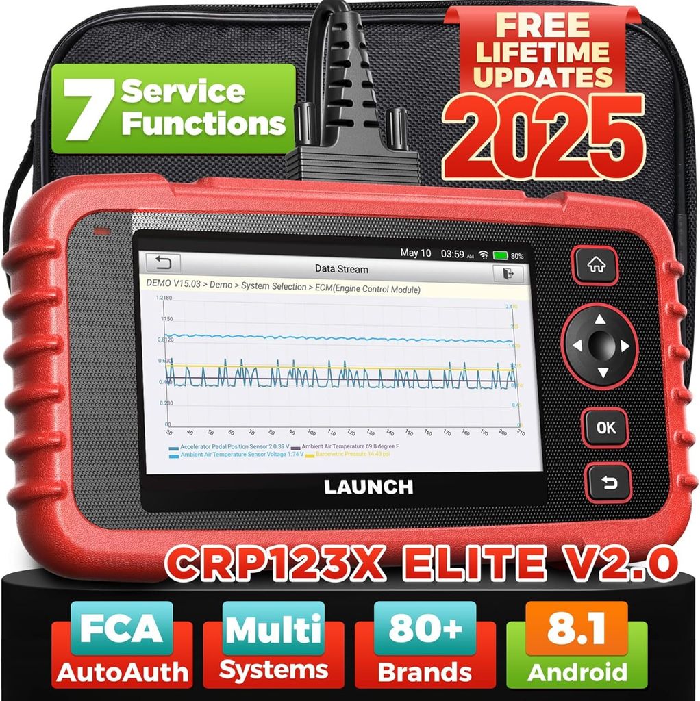 LAUNCH CRP123X V2.0 OBD2 Diagnosegerät, Professioneller Produktbild