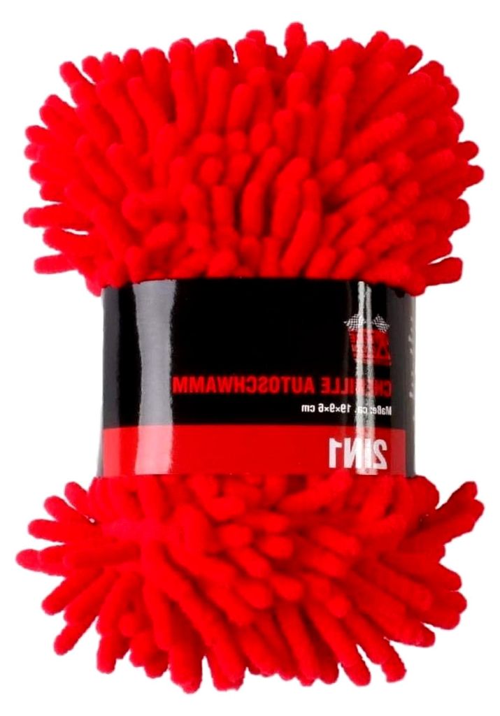 2in1 Chenille Autoschwamm 19x9x6cm