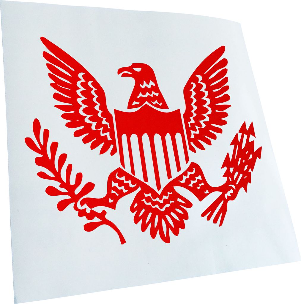 Kiwistar - Autoaufkleber - Großes Siegel der Vereinigten Staaten Heckscheibe - Aufkleber für Auto Kfz Fahrrad, LKW, Truck Mofa