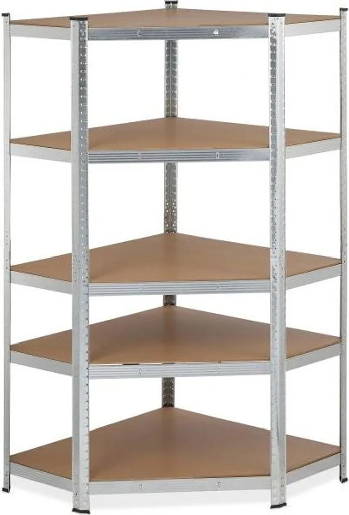 Étagère d'angle murale 5 niveaux pour optimiser vos petits espaces vides