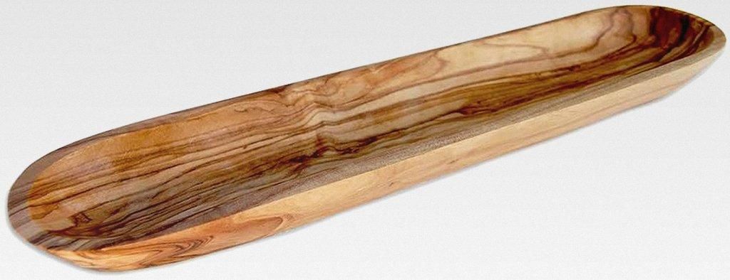 D.O.M. Badablage in 2 Größen aus Olivenholz (Länge ca. 25 cm)