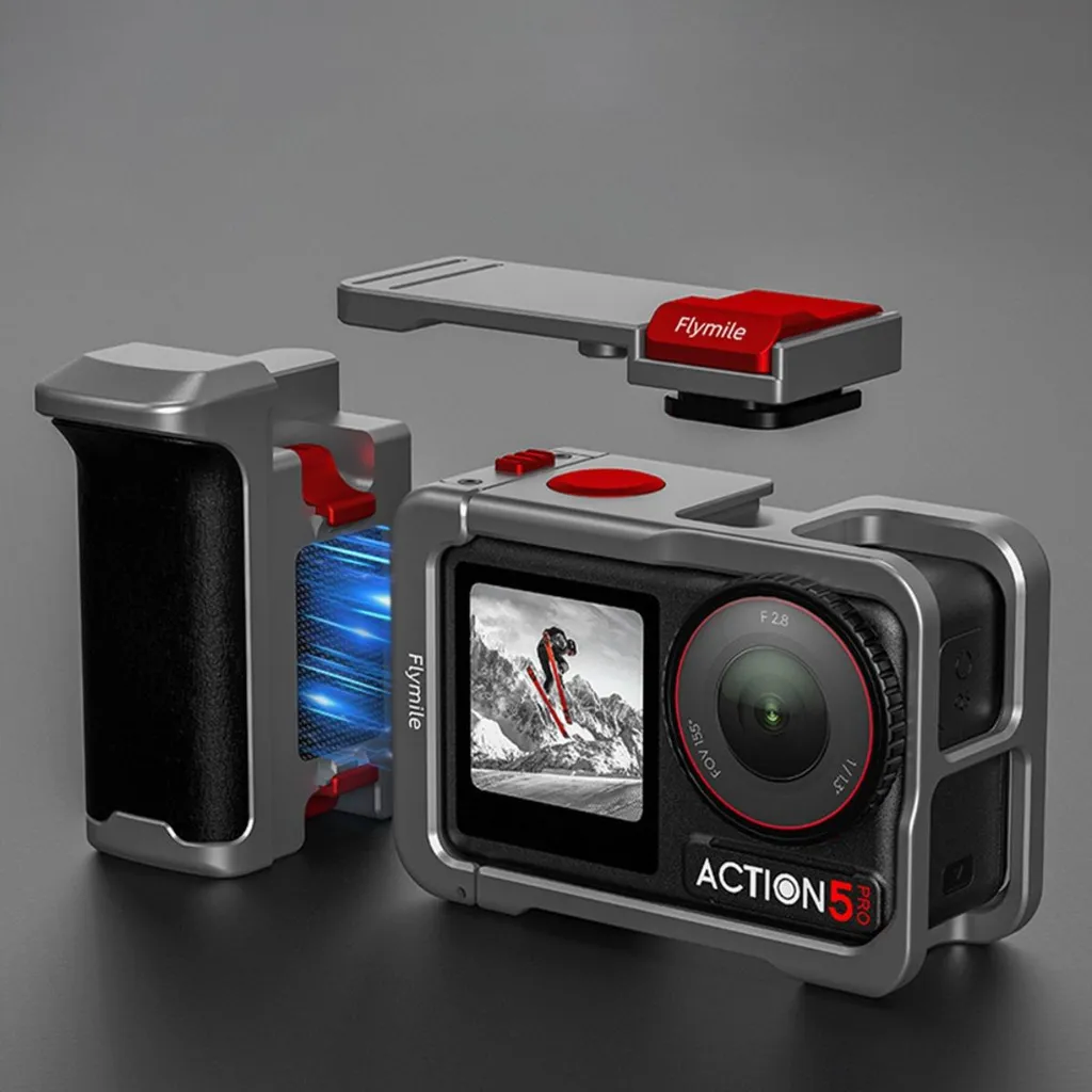 Support de Stabilisation Vlogging pour DJI Action 4/3 avec Poignée