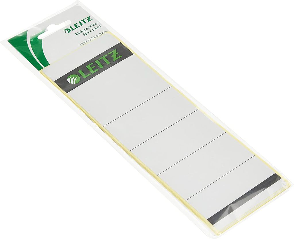 Leitz Ordneretikett 16420085 kurz/breit Papier grau 10 Produktbild 