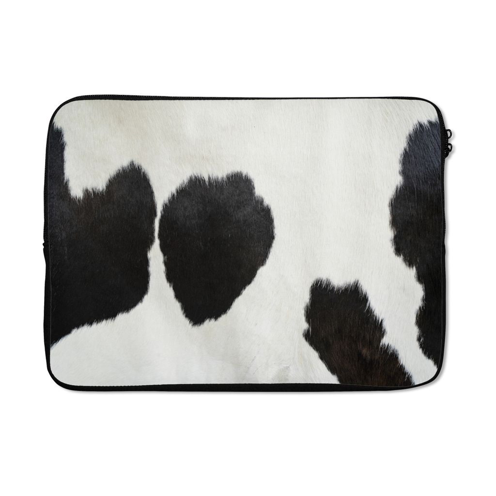 MuchoWow Laptop Hülle 13 Zoll Tiermuster - Kühe - Pelz Laptoptasche - Laptophülle - Sleeve - Rundumschutz