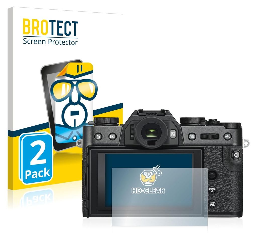 2x Für Fujifilm X-T30 ll Schutzfolie BROTECT Displayschutz Produktbild 
