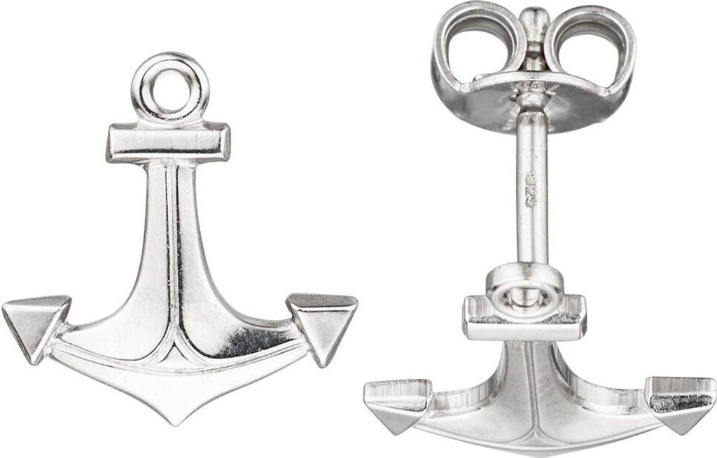 Paar Ohrstecker Anker Schiffsanker aus 925 Silber Kinder Ohrringe Ohrschmuck