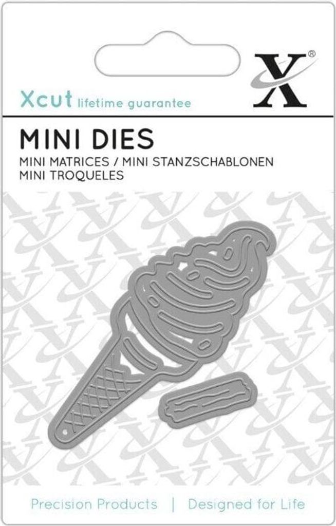 Docrafts xcut Schablonen 2,5x6,5 cm Eiscreme Kegel 2 stk