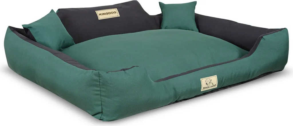Letto per cani KINGDOG MM43 115x95 cm - Cuccia Verde XXL Antiscivolo