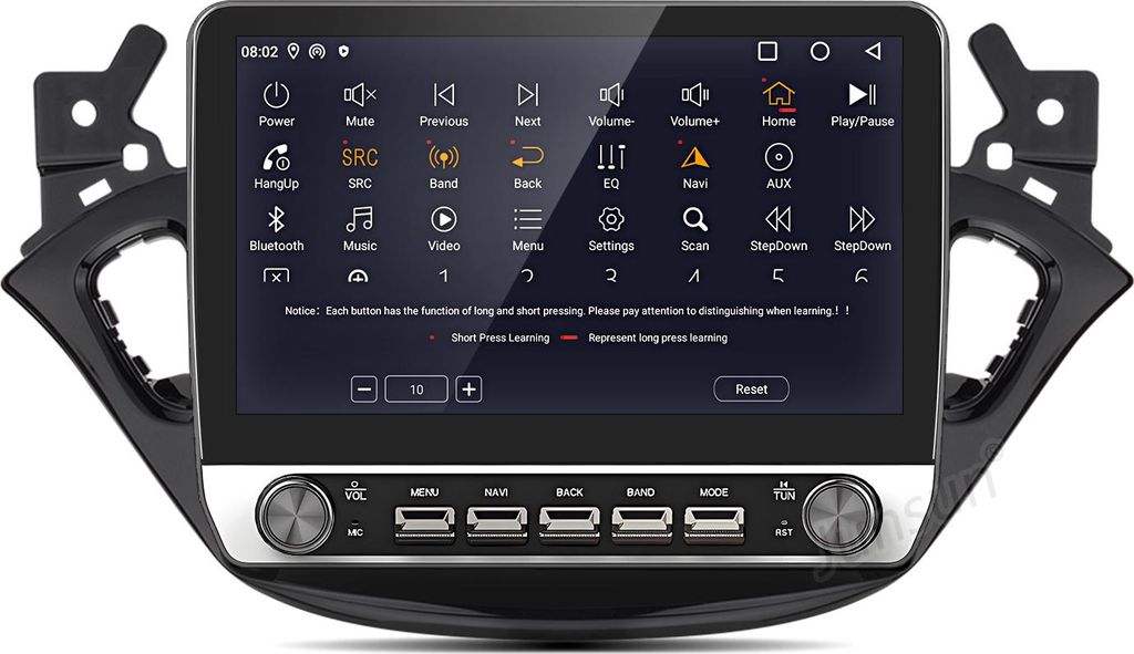 10.1 Zoll 4+64GB Android Autoradio geeignet für Opel Corsa E 2015-2019 Adam Wireless CarPlay Android Auto 4G WiFi GPS Navi 8Kern RDS DSP DAB+ BT