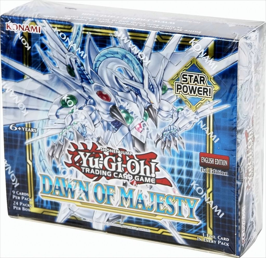 A product box for a trading card game.