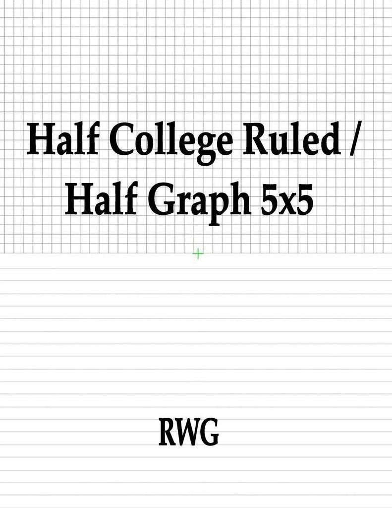 Half College Ruled / Half Graph 5x5