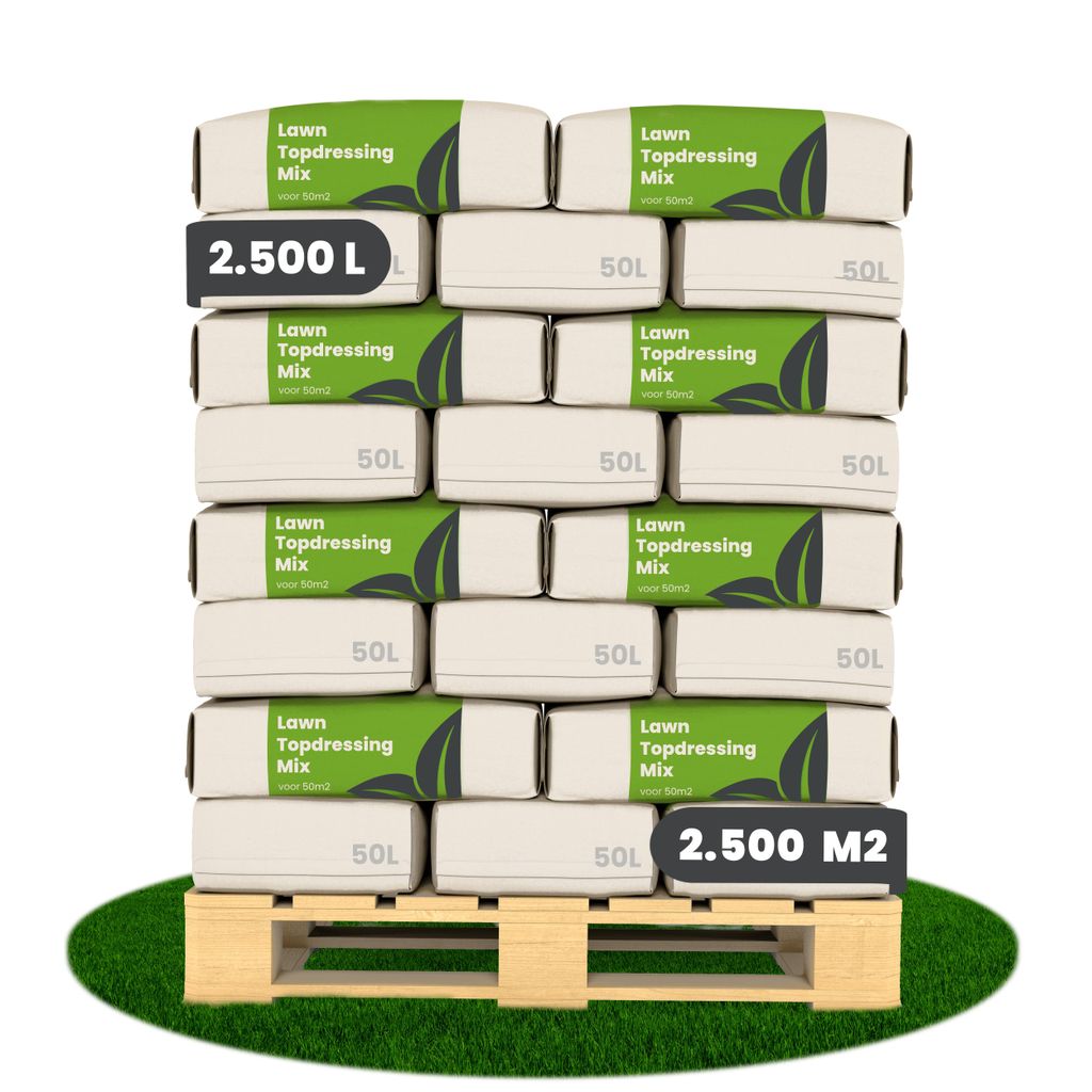 Rasen-Topdressing - Mischung mit Mykorrhiza und Rhizobakterien (2500 Liter für 2500m2) - Organifer