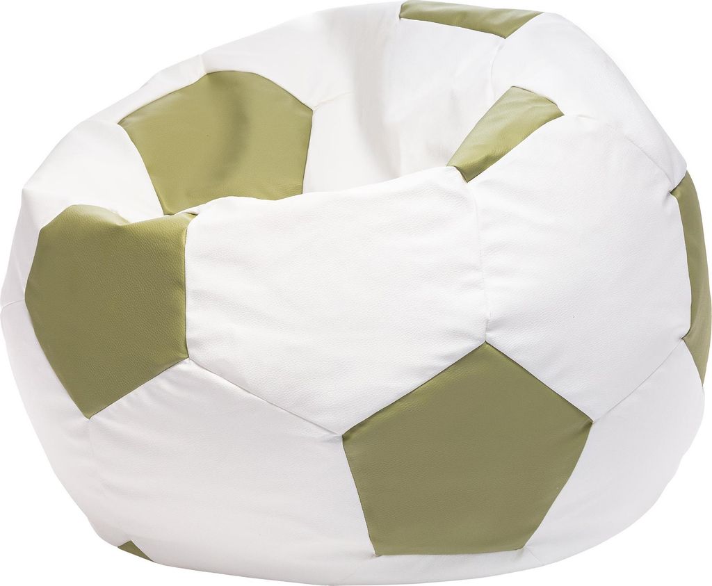 Ecopuf, Sitzsack Ball, Bean Bag, Sitzsäcke Gaming Sack, Olivgrün E8, Mittelgroß