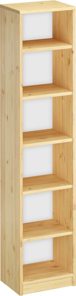 Holzregal Bücherregal verschiedene Höhen Wandregal Produktbild 1