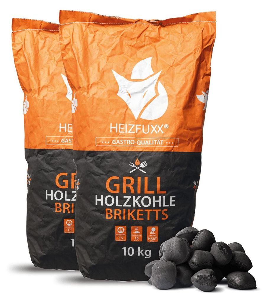 Heizfuxx Grillbriketts 10kg x 2 Sack 20kg Produktbild 
