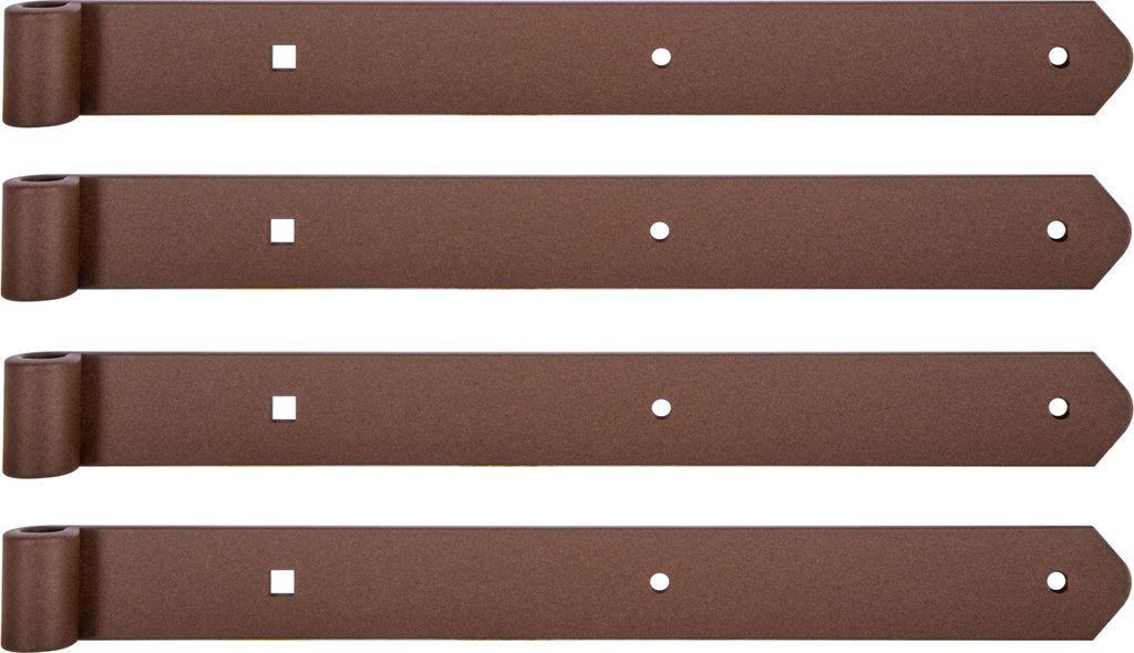 Alberts 822071 DURAVIS Ladenband, gerade, Abschluss abgerundet, rostbraun duplexbeschichtet, Rollen-Ø 13 mm, Größe 400 x 40 mm, 4er Set