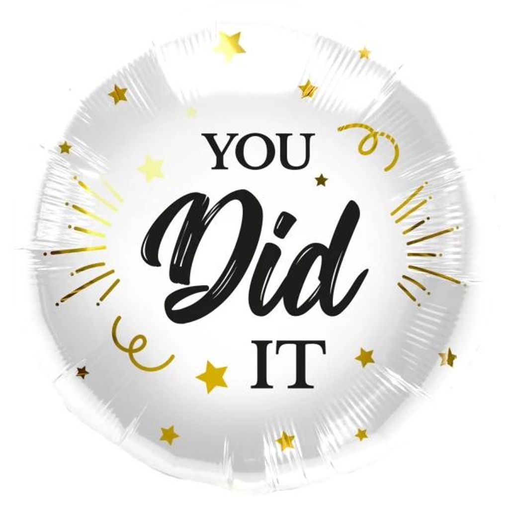 Folat Folienballon 'You did it' Motiv, 45 cm Durchmesser Produktbild 