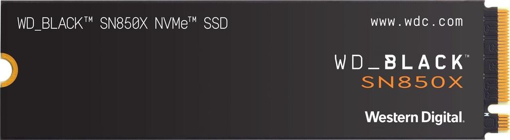 WD (Western Digital) WD_BLACK SN850X NVMe 2 TB SSD, ohne Kühlkörper (00215300)