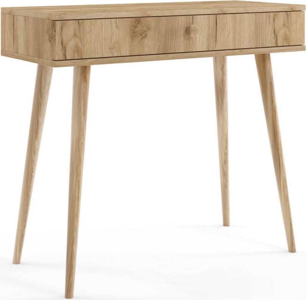 Konsolentisch Bolea 90 cm mit Schublade - Eiche Craft Gold