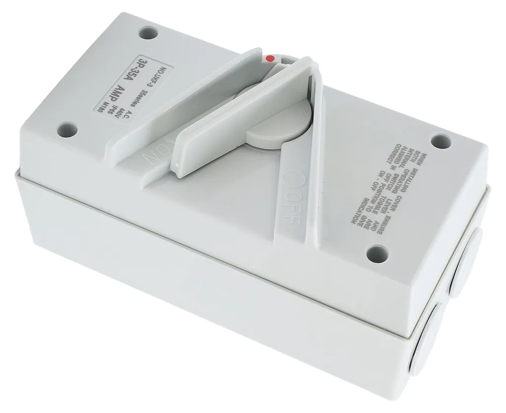 Sectionneur pour moteur triphasé 35A AC440V étanche IP65 extérieur - 4