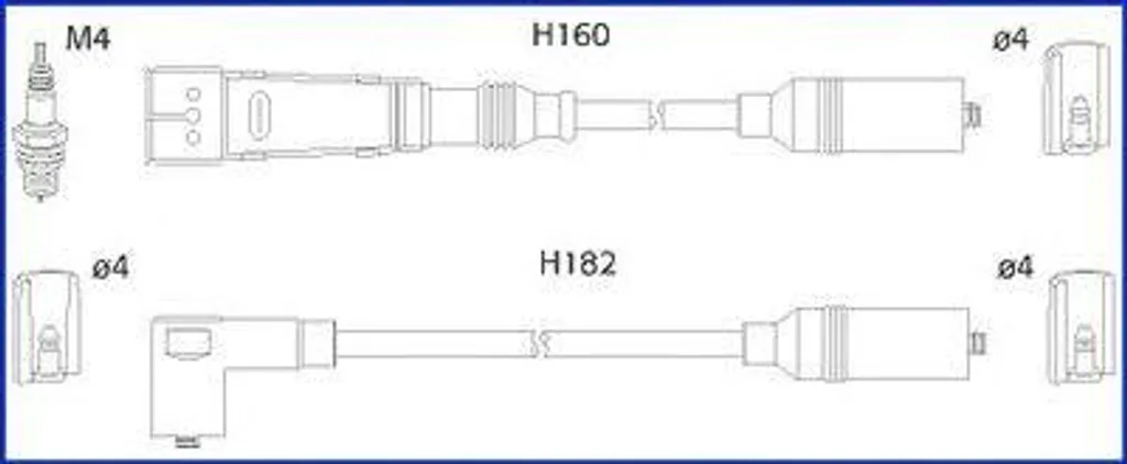 HITACHI 134706 Set Cavi Accensione Originale - Ricambi Auto Professionali