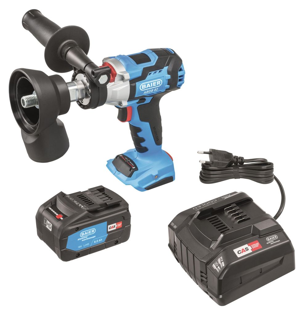 BAIER Akku-Diamant-Trockenbohrmaschine ABDB82 (18V SET inkl. Saugadapter) 10002