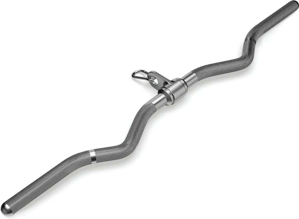 ATLETICA SZ-Griff | Bizeps- und Trizeps-Griff | Verchromter Vollstahl mit unterschiedlichen Griffwinkeln und -weiten | Hochbelastbar