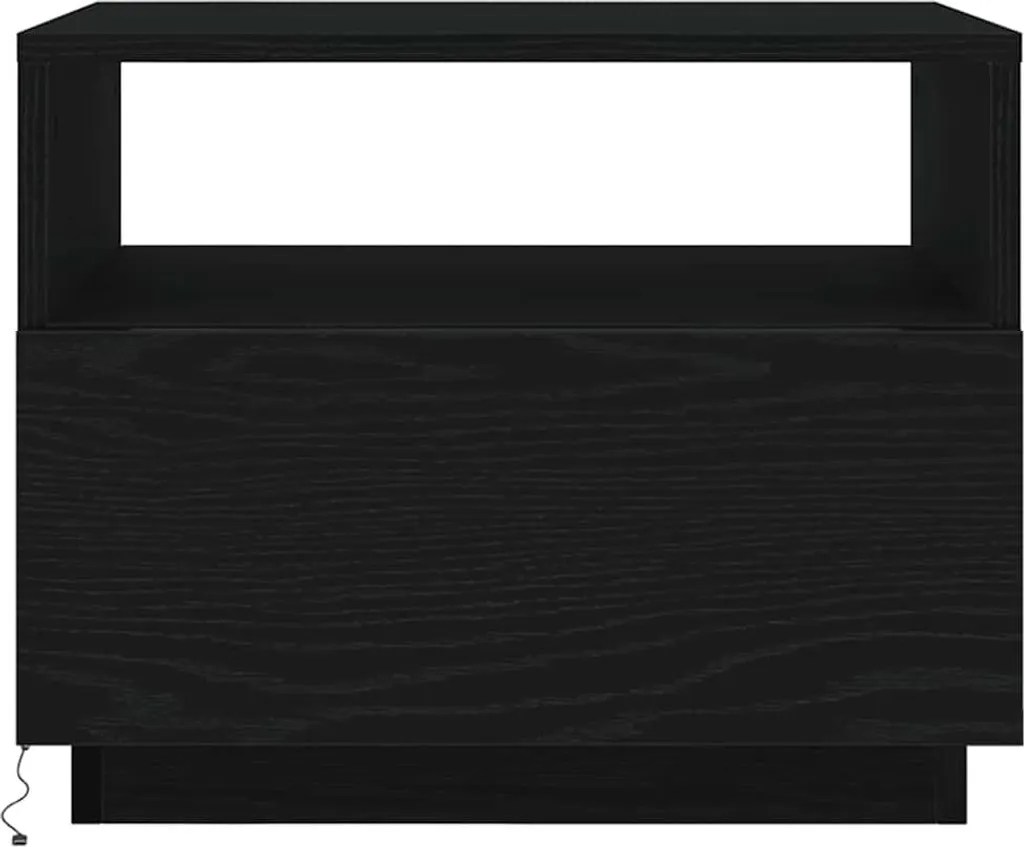 Table basse LED noire 50x49 cm : solution déco pour petit salon - 5