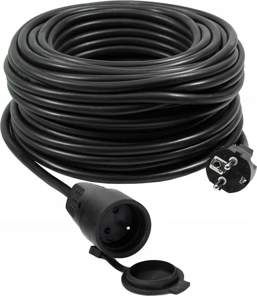Rallonge spiralée Vertex .50M 3X2.5Mm - Câble robuste haute performance