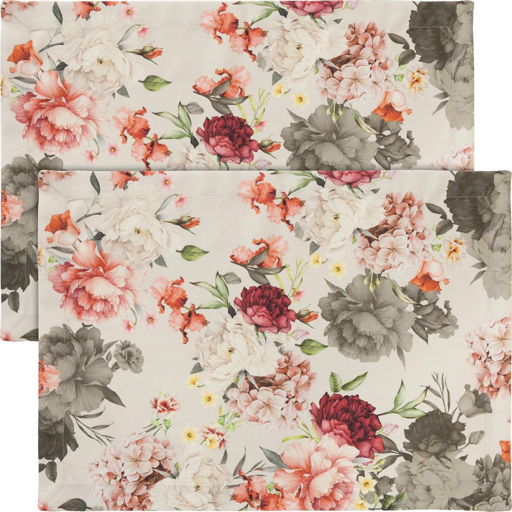 Erwin Müller Tischset 2er-Pack rosé-grau 35x50 cm