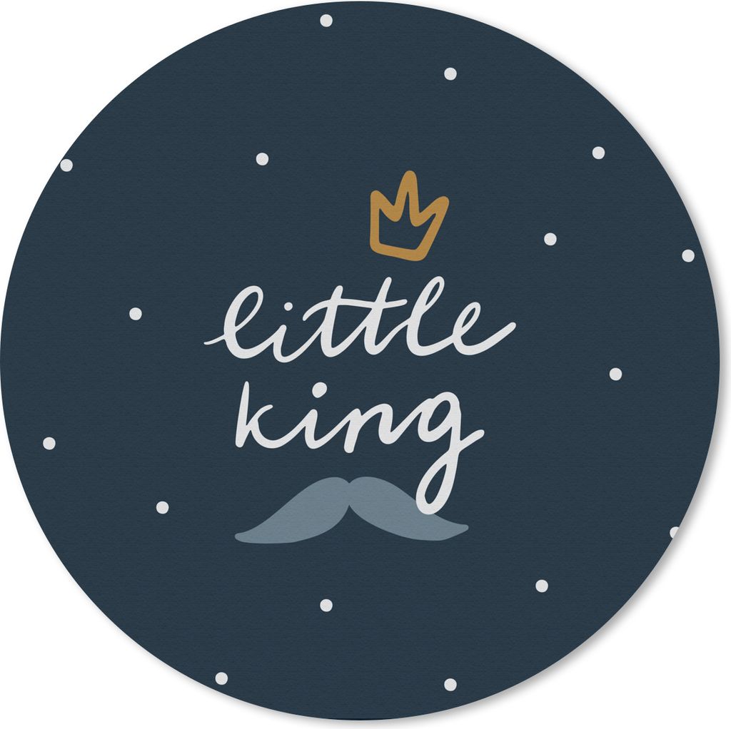 MuchoWow Mauspad Mousepad Zitate - Sprichwörter - Kleiner König - Kinder - Baby - Kleine Jungs 30x30 cm - Mousepads - Maus Mat - Pad - Mausunte...