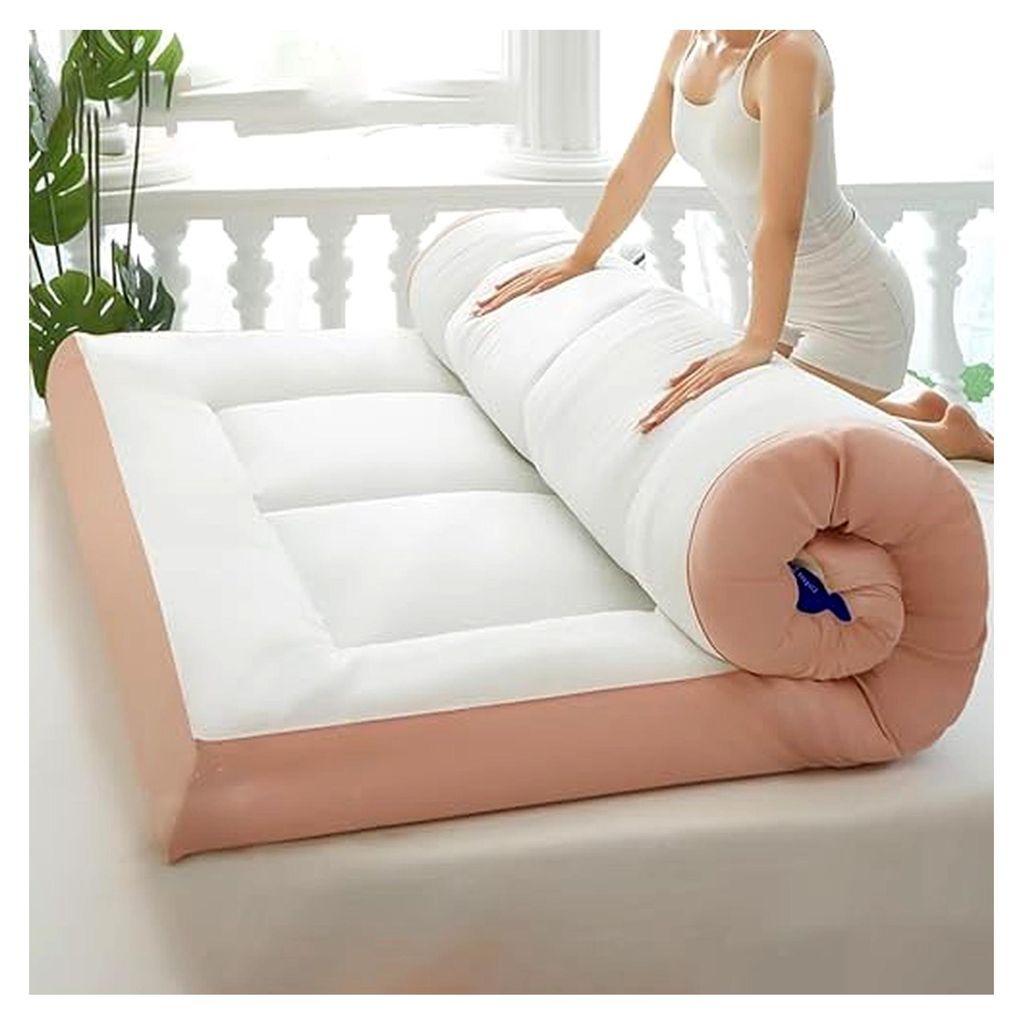 Klappbare japanische Tatami Futon-Matratze – Praktisches Gästebett für Boden, Studentenwohnheim oder Camping, platzsparend