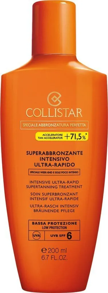 Bronzer rapidement en week-end avec Collistar lotion intensive SPF6