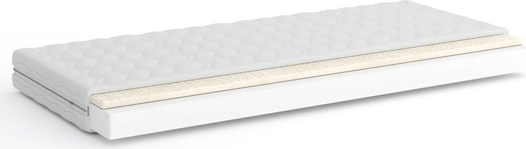 KALTSCHAUMMATRATZE mit LATEX 80x180x11 CM HOCH H3 HÄRTEGRADE SUPER QUALITÄT SCHAUM