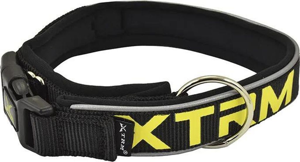 X-trm Neon Blitz Halsband Schwarz 20 mm x 35-45 cm