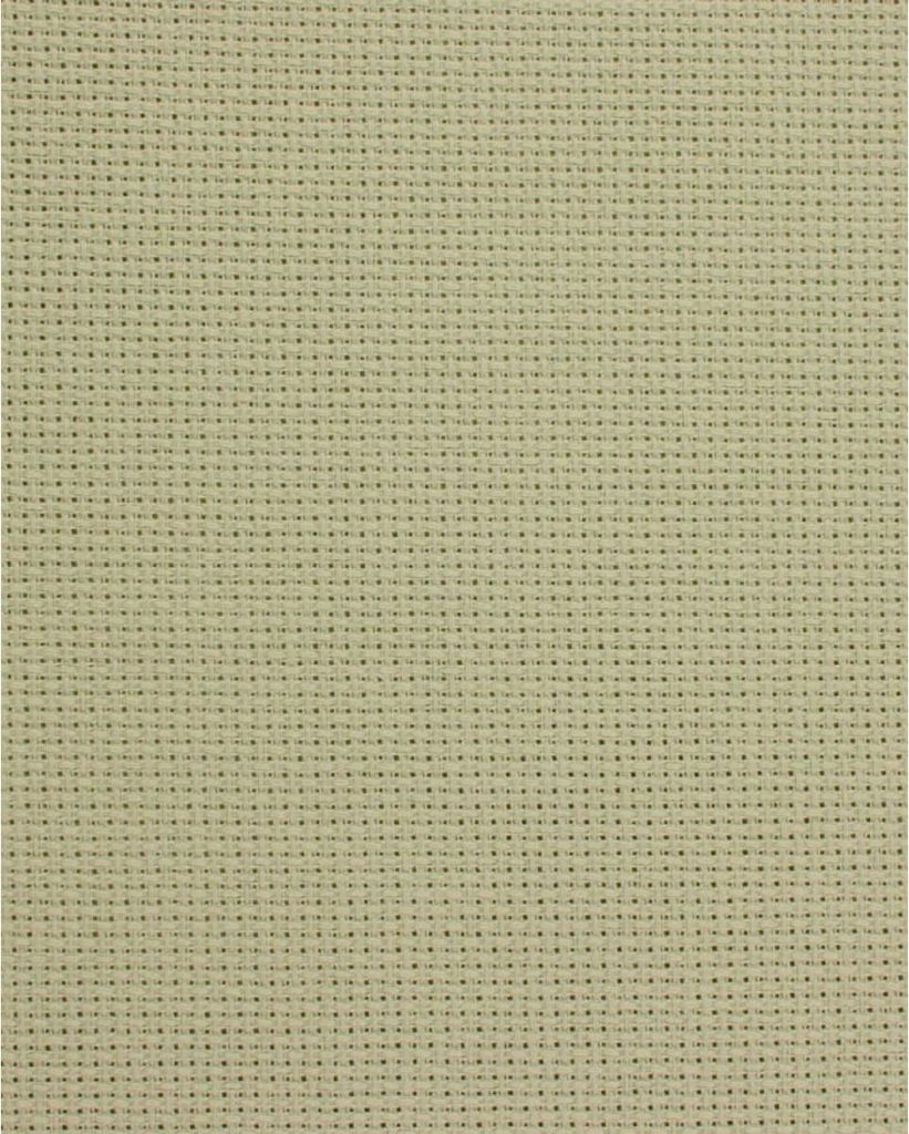 Permin Precut 14 ct. Aida 357 Farbe 353 Erstaunliches Grau, Handarbeitsstoff für Kreuzstich 43x50 cm