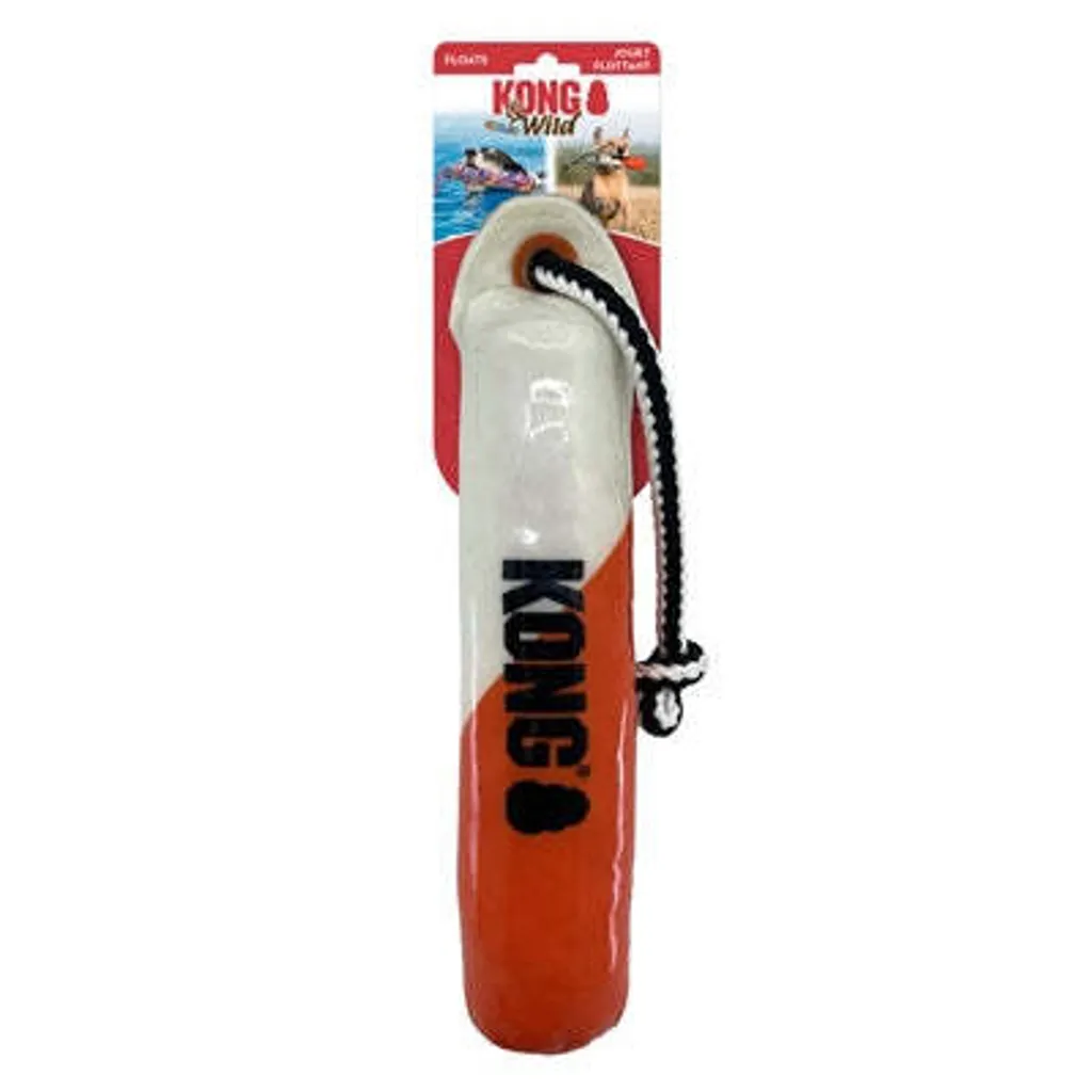 Kong Wild Shieldz Training Dummy - Apportable Résistant Orange et Blanc