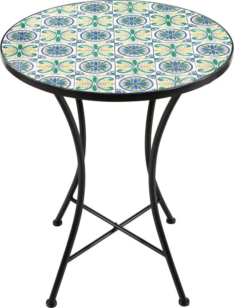 Table de Jardin en Mosaïque AXI Amélie - Mobilier de Balcon Style Rétro