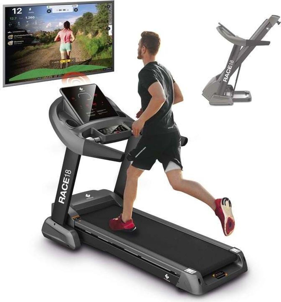 FitEngine Laufband RACE18 Profi extra leise 8 Zonen Produktbild 1