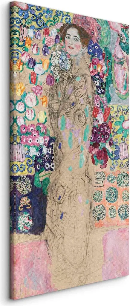 Quadro su Tela TNT Ritratto di Signora - Emozione d'Arte 40x80 cm