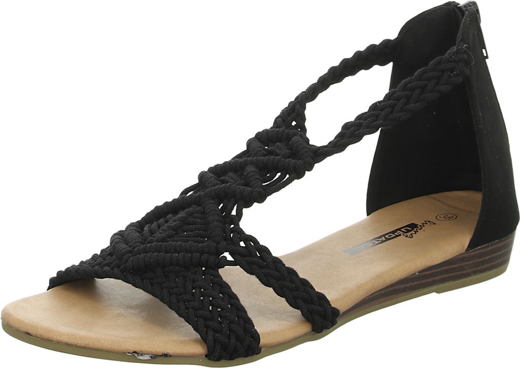 living UPDATED Damen-Sandalette Schwarz, Farbe:schwarz, EU Größe:40
