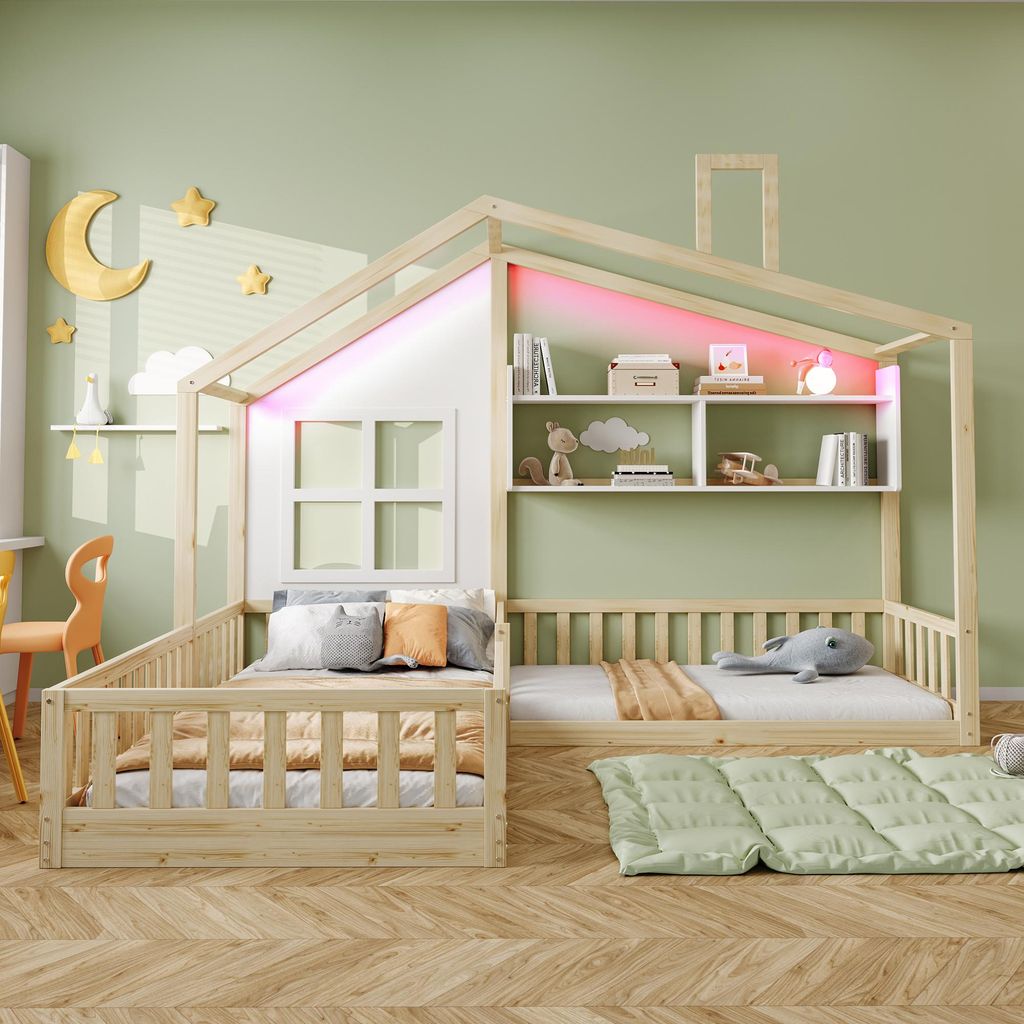 OKWISH Letto per bambini 90x200 cm - Letto da casa con Immagine del prodotto 