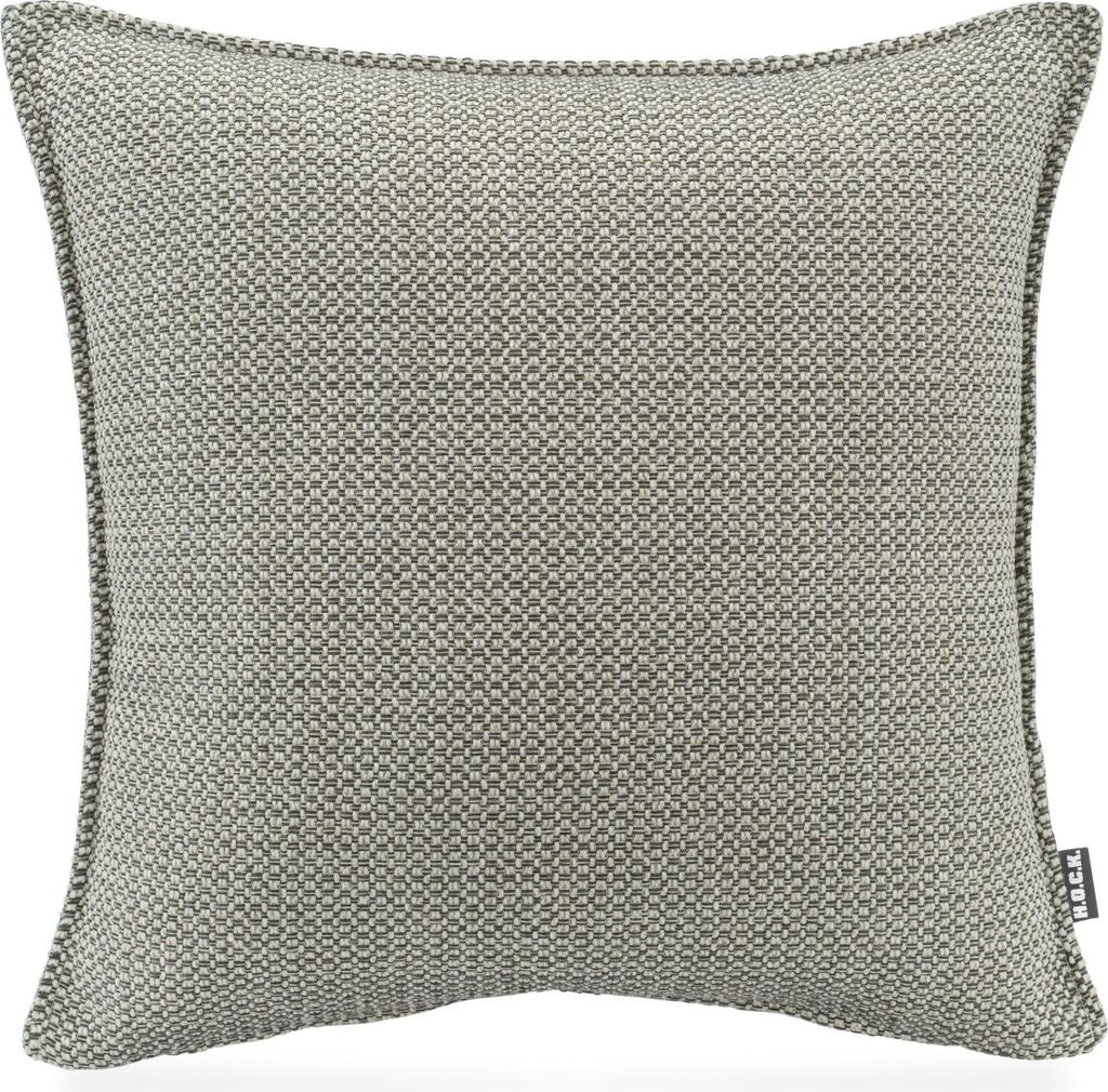 H.O.C.K. Linova Outdoor Kissen 45x45cm anthrazit mit Biese col. 407035