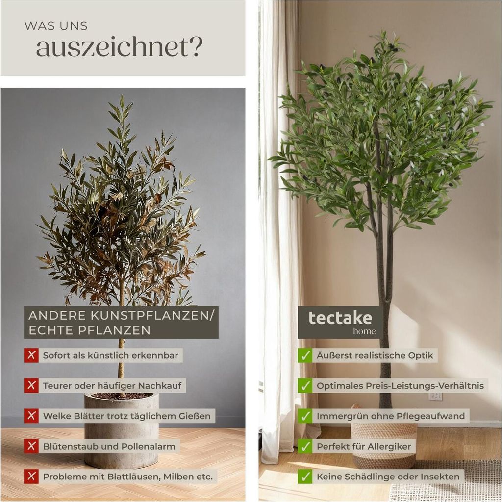 Knstlicher Olivenbaum Oleand, verschiedene Gren