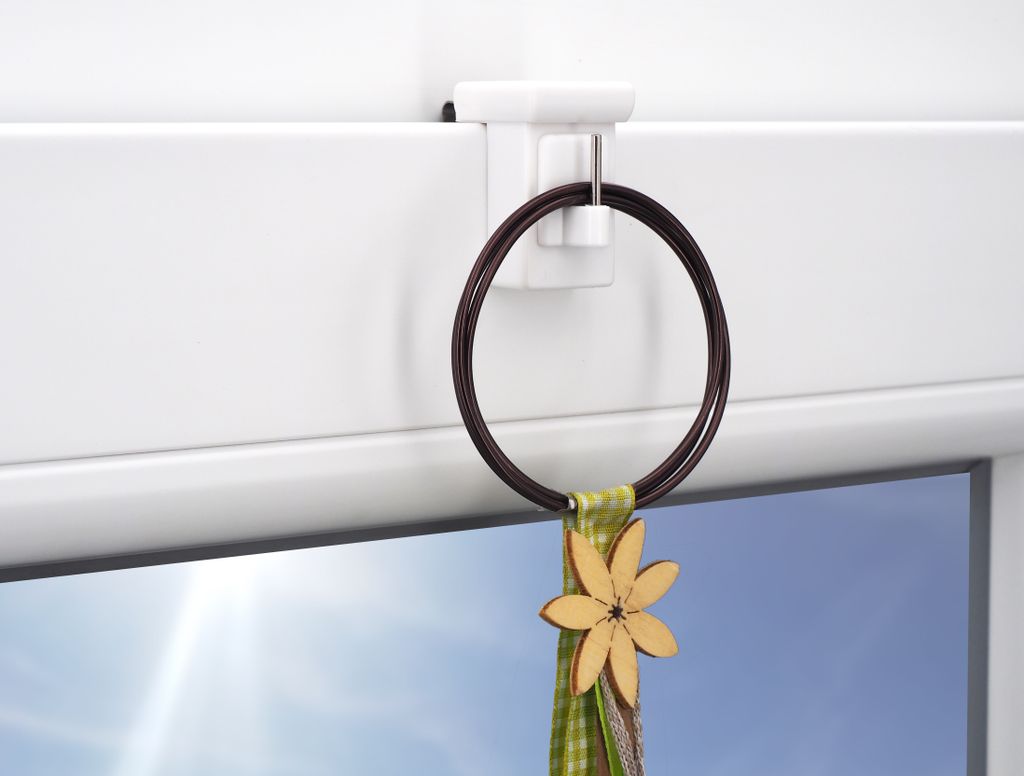 10x Fensterhaken Dekohaken Fensterclip für Produktbild 4
