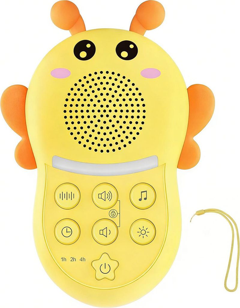 Weißes Rauschen Baby – Einschlafhilfe mit Nachtlicht, 24 Std Akku, kompakt & sicher, perfektes Babygeschenk